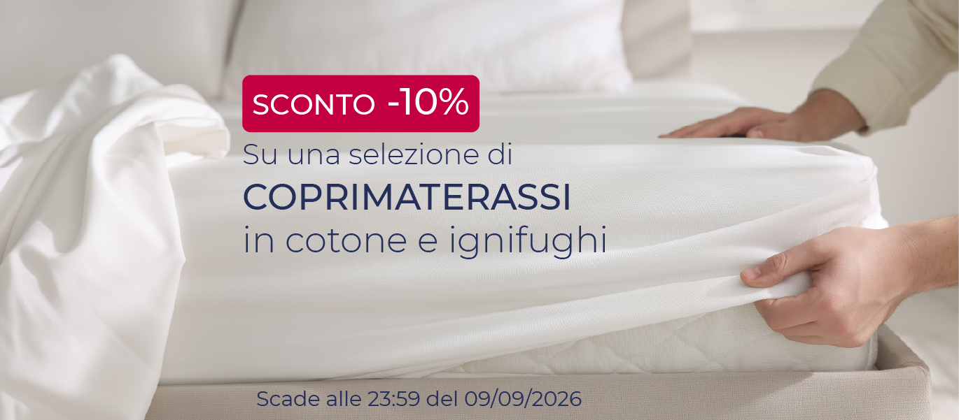 Coprimaterassi in cotone e ignifughi
