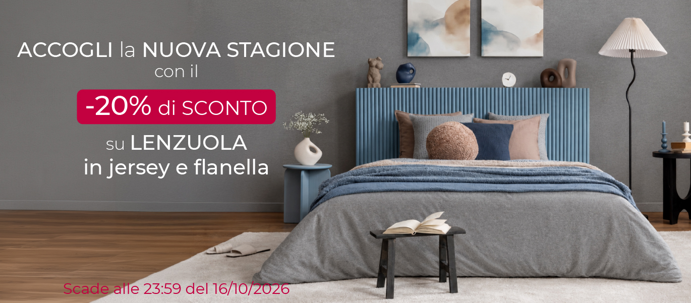 Promo lenzuola No Stiro e Flanella