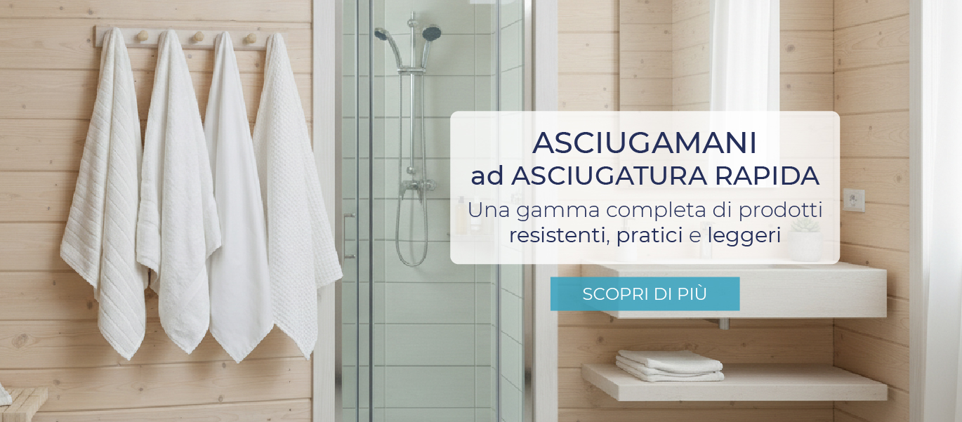 Asciugamani asciugatura rapida
