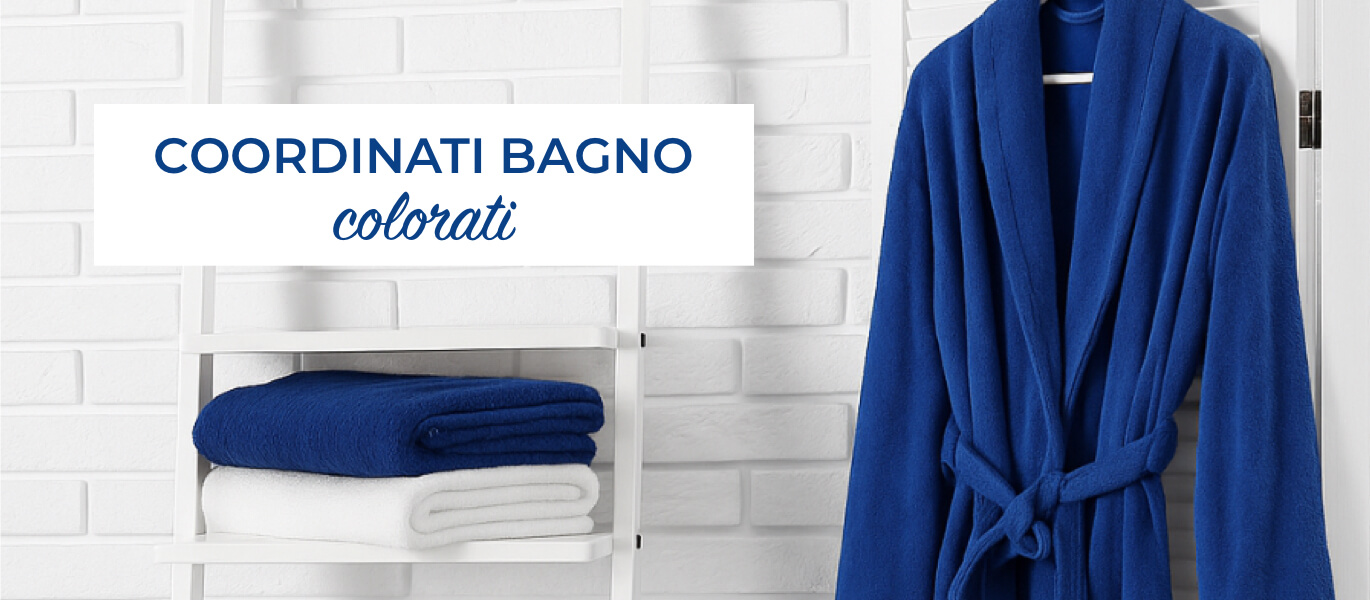 Coordinati bagno colorati