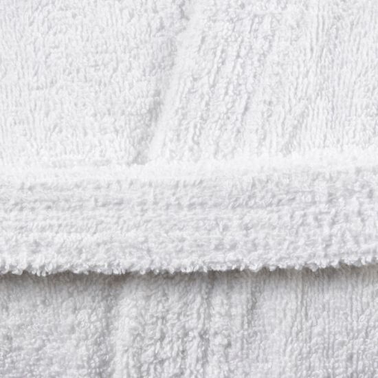 Accappatoio spugna bianco con cappuccio per hotel, alberghi, b&b, spa e centri benessere Accappatoio spugna bianco con cappuccio per hotel, alberghi, b&b, spa e centri benessere