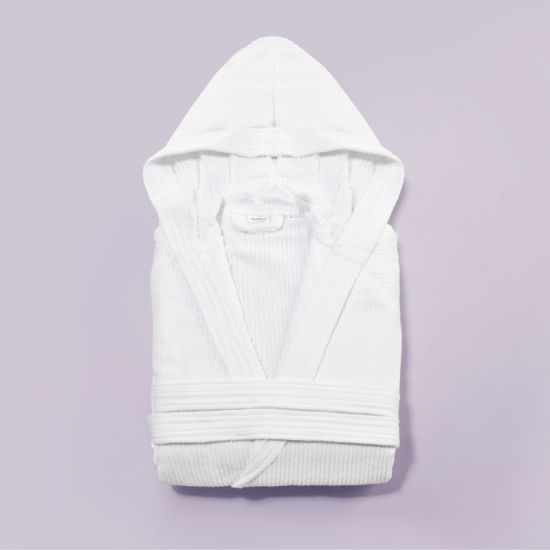 Accappatoio spugna Elegance bianco con Cappuccio per hotel, alberghi , b&b, spa e centri benessere Accappatoio spugna Elegance bianco con Cappuccio per hotel, alberghi , b&b, spa e centri benessere