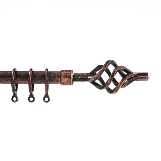 Bastone per tenda estensibile in ferro battuto spirale per hotel, alberghi e b&b Bastone per tenda estensibile in ferro battuto spirale per hotel, alberghi e b&b