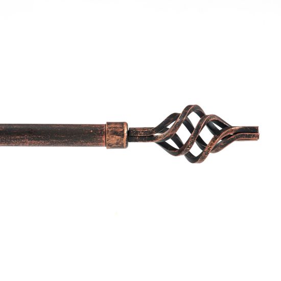 Bastone per tenda estensibile in ferro battuto - Spirale per hotel, alberghi e b&b Bastone per tenda estensibile in ferro battuto - Spirale per hotel, alberghi e b&b