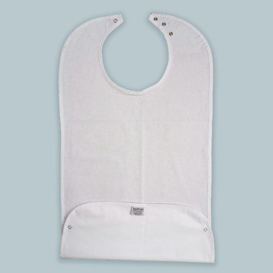 Bavaglio impermeabile adulto con tasca per hotel, alberghi e b&b