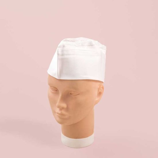 Berretto professionale con retina per ristoranti, bar, catering, cucine, hotel, alberghi e b&b