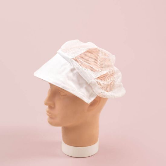 Berretto professionale con retina per ristoranti, bar, catering, cucine, hotel, alberghi e b&b