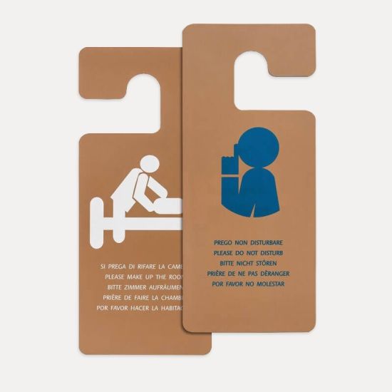 Cartellino appendiporta per hotel - Forniture alberghiere Cartellino appendiporta per hotel - Forniture alberghiere