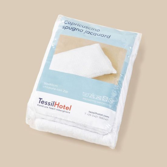 Copricuscino spugna jacquard 50×80 cm per hotel, alberghi e b&b Copricuscino spugna jacquard 50×80 cm per hotel, alberghi e b&b
