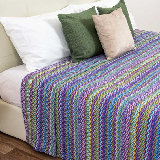 Copriletto in cotone stampato V15 per hotel, alberghi e b&b Copriletto in cotone stampato V15 per hotel, alberghi e b&b