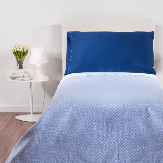 Copriletto in cotone piquet V19 per hotel, alberghi e b&b