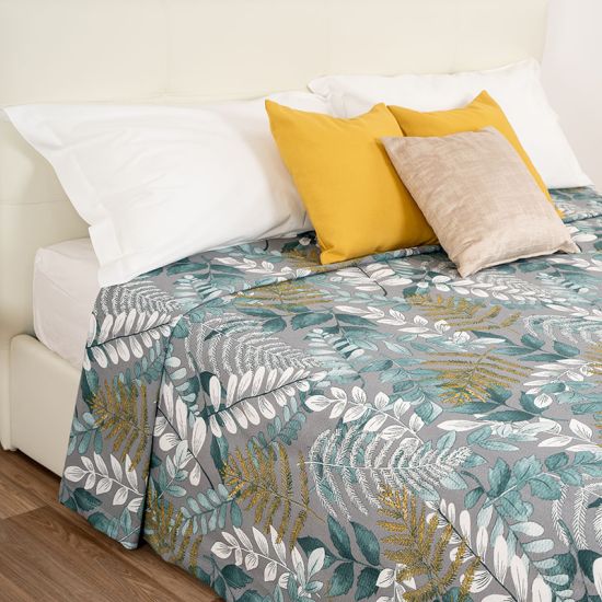 Copriletto in cotone stampato V30 per hotel, alberghi e b&b