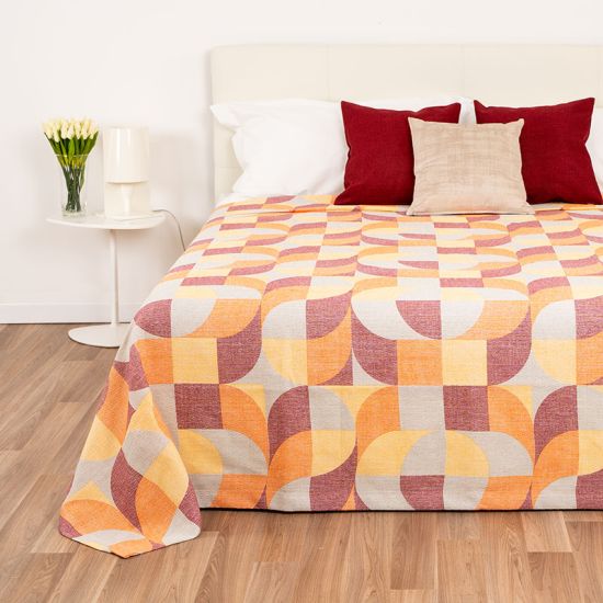 Copriletto in cotone stampato V32 per hotel, alberghi e b&b Copriletto in cotone stampato V32 per hotel, alberghi e b&b