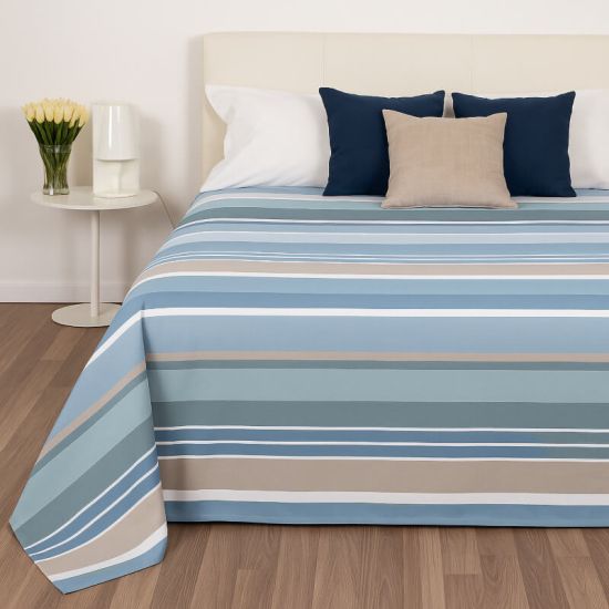 Copriletto in cotone stampato V40 per hotel, alberghi e b&b