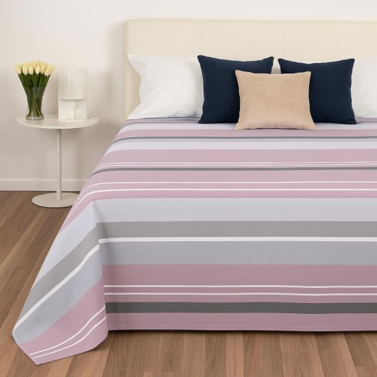 Copriletto in cotone stampato V40 per hotel, alberghi e b&b