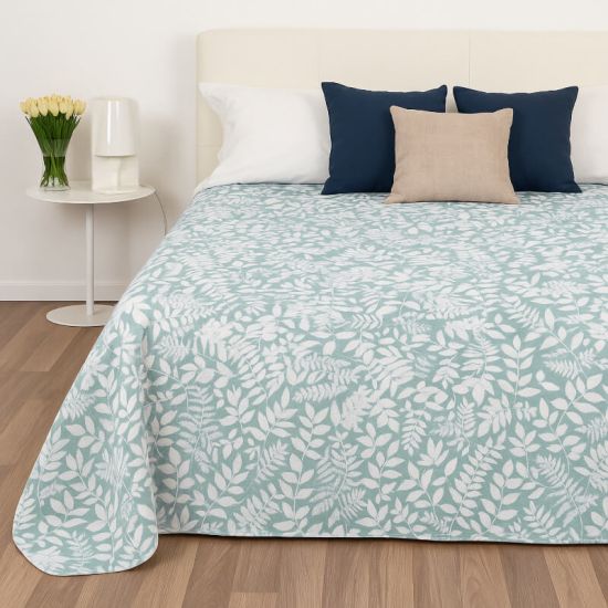 Copriletto in cotone stampato V42 per hotel, alberghi e b&b