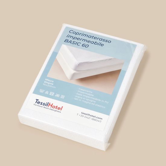 Confezione del coprimaterasso Impermeabile Basic 60 per hotel, alberghi e b&b