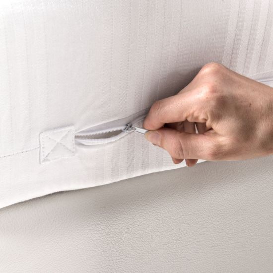 Coprimaterasso in cotone con zip per hotel, alberghi e b&b Coprimaterasso in cotone con zip per hotel, alberghi e b&b