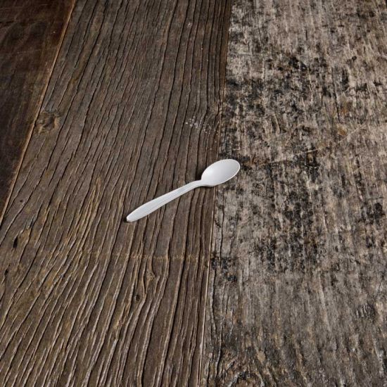 Cucchiaino biodegradabile e compostabile Master-bi per ristoranti, hotel, alberghi e b&b