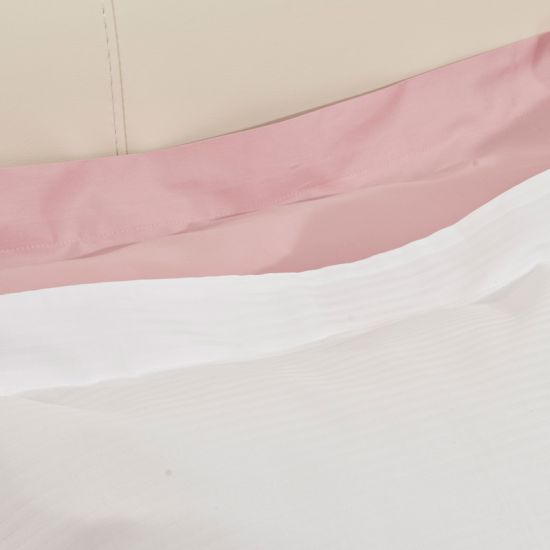 Federa “americana” su misura raso rigatino bianco per hotel, alberghi e b&b Federa “americana” su misura raso rigatino bianco per hotel, alberghi e b&b