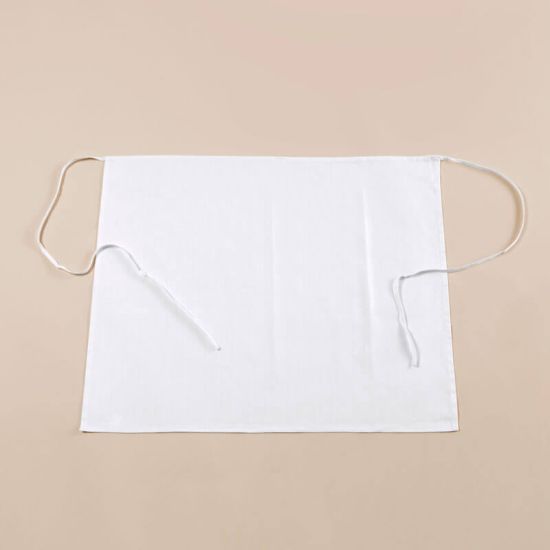 Grembiule a vita senza tasca Bianco per ristoranti, bar, catering, hotel, alberghi e b&b