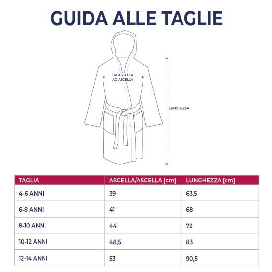 Accappatoio bimbi con cappuccio per hotel, alberghi e b&b Accappatoio bimbi con cappuccio per hotel, alberghi e b&b
