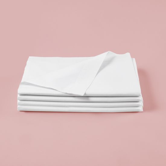 Lenzuola sopra su misura raso 60/60 bianco per hotel, alberghi e b&b Lenzuola sopra su misura raso 60/60 bianco per hotel, alberghi e b&b