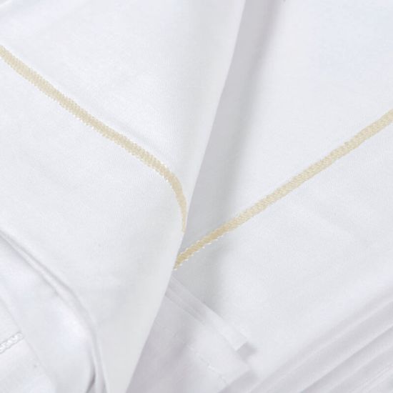 Lenzuola Monaco cordonetto colorato per hotel, alberghi e b&b