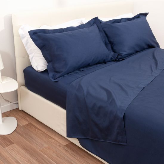 Lenzuola sopra su misura raso 40/40 colorato per hotel, alberghi e b&b