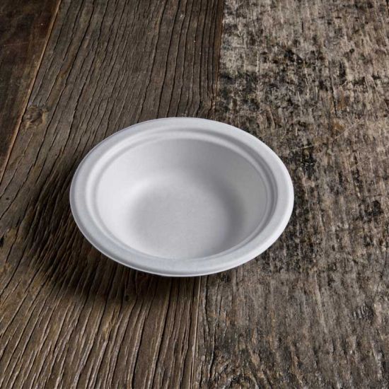 Piatto fonfo 400 ml biodegradabile e compostabile per ristoranti, hotel, alberghi e b&b