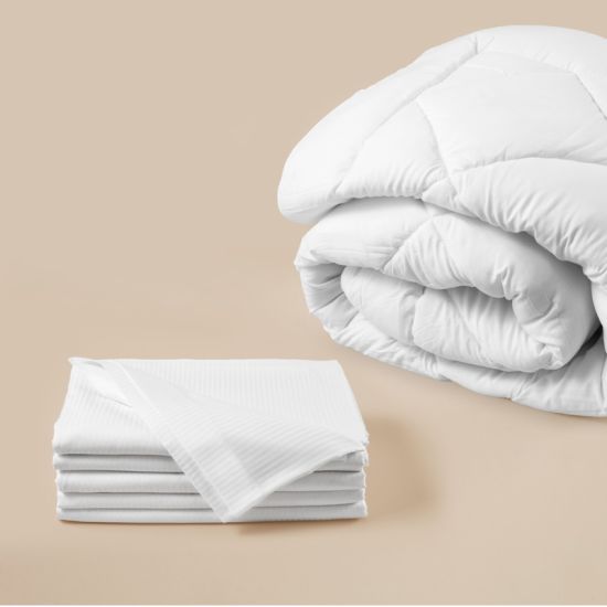 Sacco copripiumino Raso Rigatino per hotel, alberghi e b&b Sacco copripiumino Raso Rigatino per hotel, alberghi e b&b