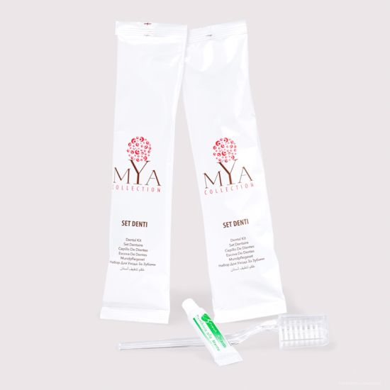Set Igiene Orale Linea Cortesia Mya per hotel, alberghi e b&b