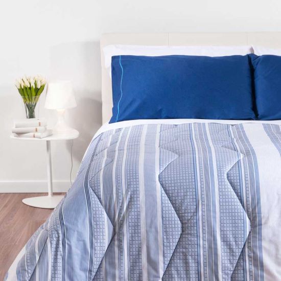 Trapunta in cotone stampato TR19 per hotel, alberghi e b&b Trapunta in cotone stampato TR19 per hotel, alberghi e b&b