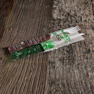 Set bis posate biodegradabili Mater-bi 50 Pezzi