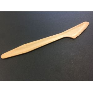 Coltelli biodegradabili compostabili Legno 100 Pezzi