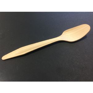 Cucchiai biodegradabili compostabili Legno 100 Pezzi