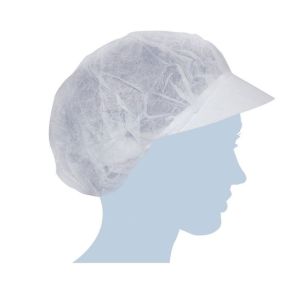 Cuffia con visiera monouso 100 Pezzi