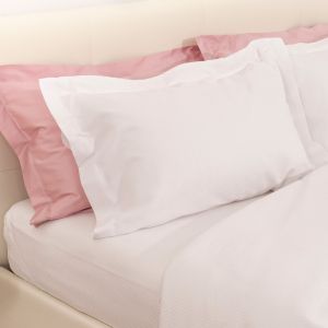 Federa “americana” su misura raso rigatino bianco