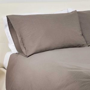 Federa no stiro Seersucker colorata