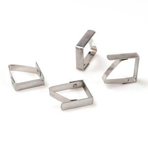 Fermatovaglia acciaio inox 4 pezzi