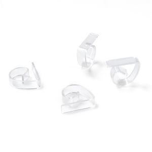 Fermatovaglia trasparente 4 pezzi