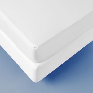 Lenzuola con angoli su misura raso 40/40 bianco