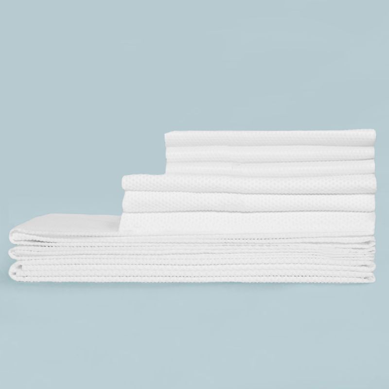 leggeri e ad asciugatura rapida Babiclean Set di 2 asciugamani per bagno 16 x 28 cm altamente assorbenti resistenti hotel per bagno salone e palestra spa 