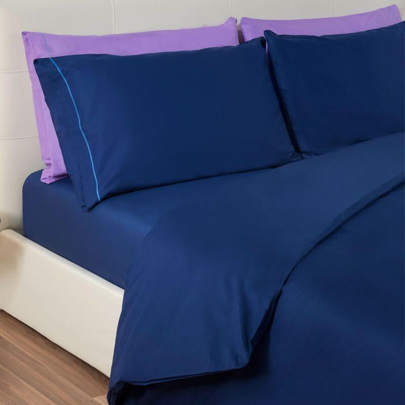 Decroom Set Copripiumino King Size 3 Pezzi, Leggero Imbottito In Microfibra, Con 2 Federe, Colore Viola, Adatto A Tutte Le Stagioni