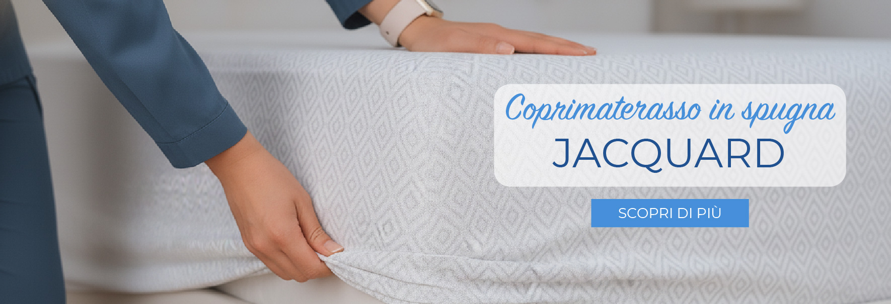Coprimaterasso in spugna jacquard