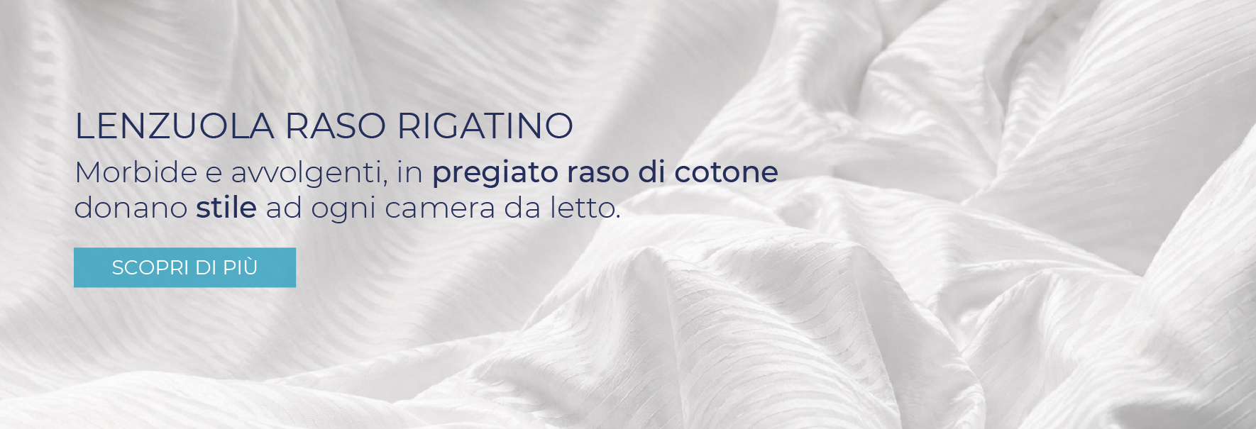 Lenzuola raso rigatino