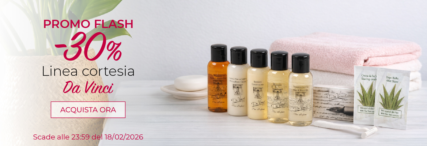Promo Flash linea cortesia Da Vinci