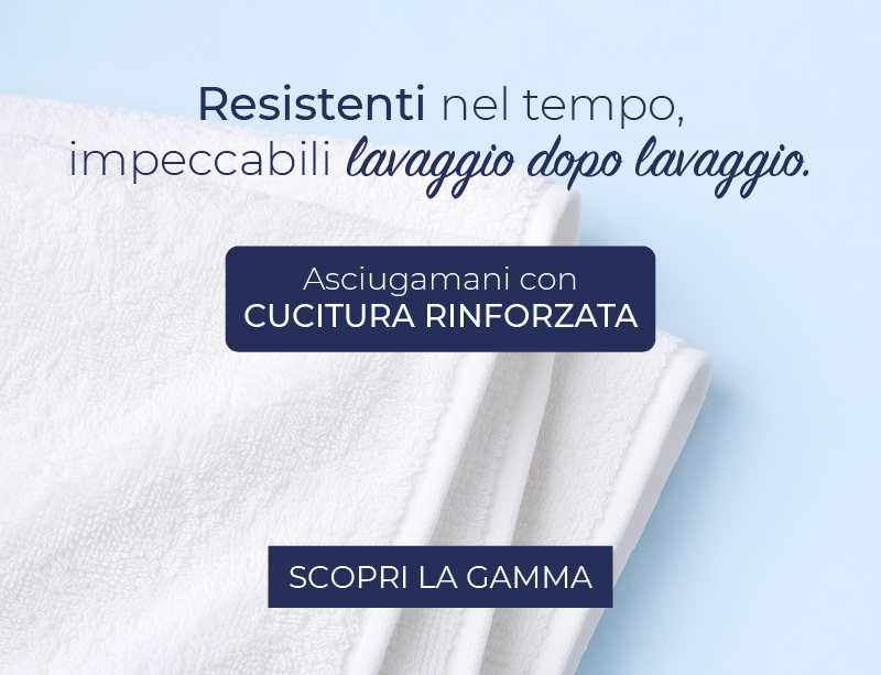 Asciugamani cucitura rinforzata