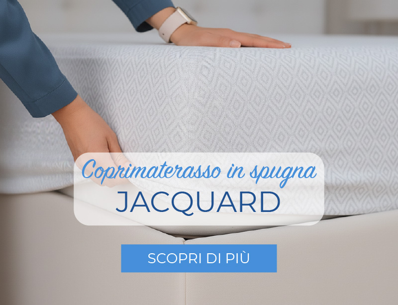 Coprimaterasso in spugna jacquard