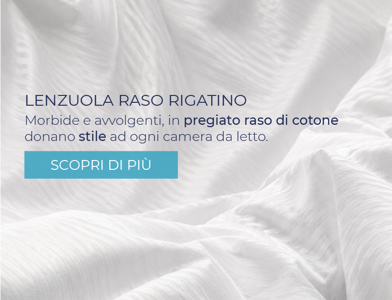 Lenzuola raso rigatino